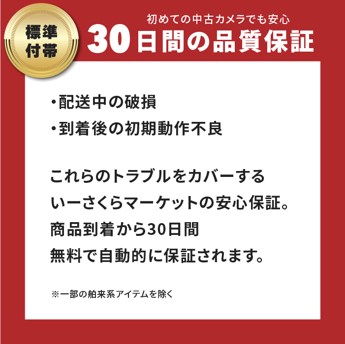 30日間保証